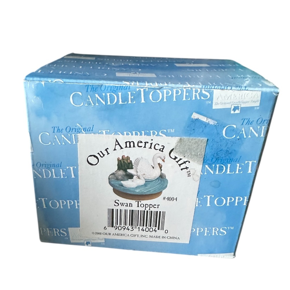 Our American Gift Swan Candle Topper